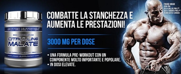 citrullina malato per il pompaggio, la resistenza e la spinta endocrina